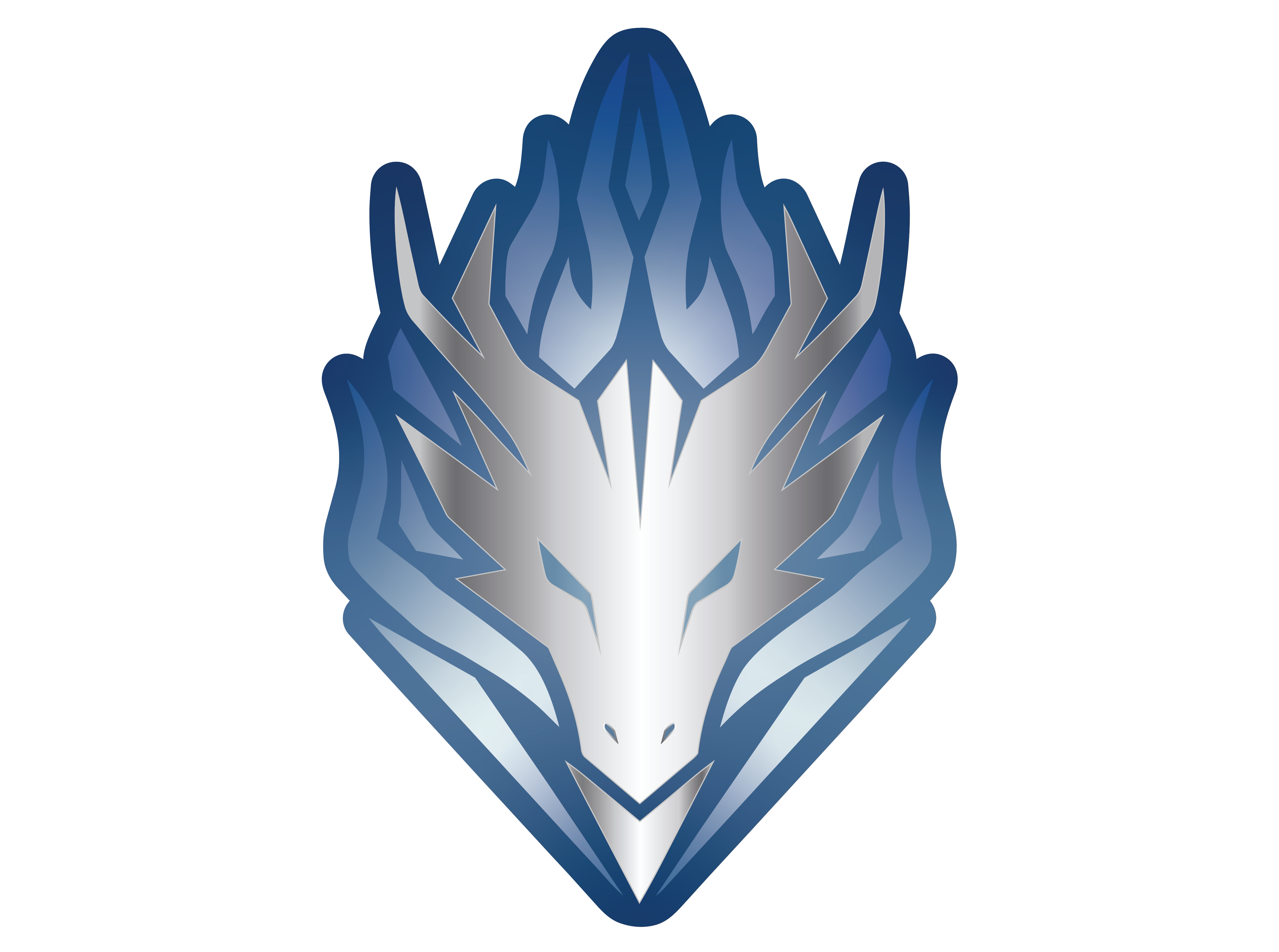 Silver & Flame Icon Logo